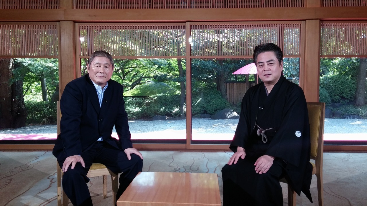 立川談春（右）と対談するビートたけし（左）。(c)NHK
