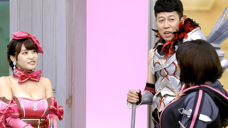 「乖離性ミリオンアーサー」のCM「岸明日香編」のワンシーン。