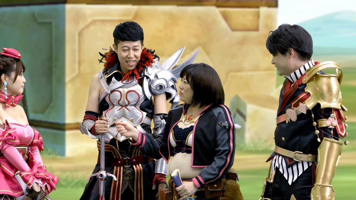 「乖離性ミリオンアーサー」のCM「岸明日香編」のワンシーン。