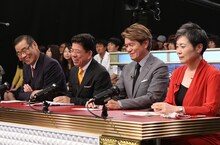 左からオール巨人、西川きよし、ヒロミ、湊裕美子。 (c)日本テレビ