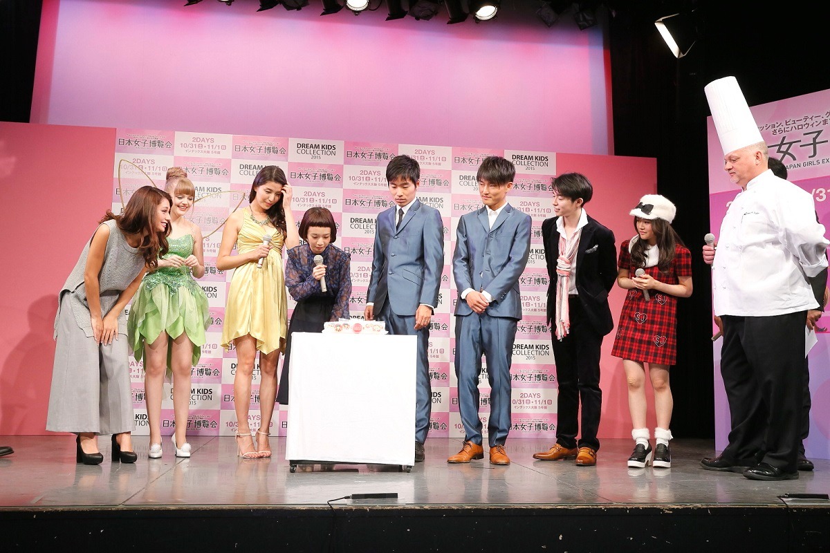 「日本女子博覧会 -JAPAN GIRLS EXPO 2015 秋-」概要発表会見の様子。