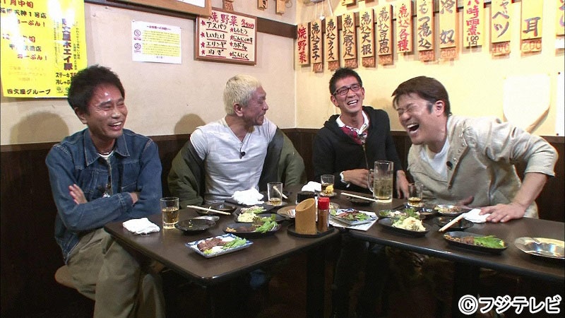 「ダウンタウンなう」に出演する（左から）ダウンタウン、アンタッチャブル柴田、坂上忍。(c)フジテレビ