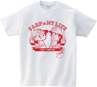 CARP×徳井義実 Tシャツ（白 / フロント）