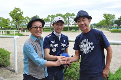 「豊かさんと憲武ちゃん！旅する相棒～1泊2日京都編～」に出演する（左から）水谷豊、武豊、木梨憲武。(c)テレビ朝日