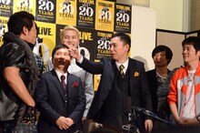 タケタリーノの尋常じゃない汗の量を指摘する爆笑問題・太田。