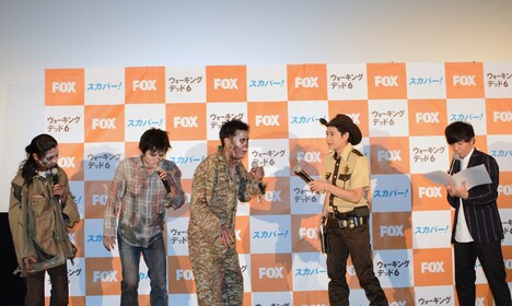 「ウォーキング・デッド」シーズン6の放送開始を記念した試写イベントの様子。