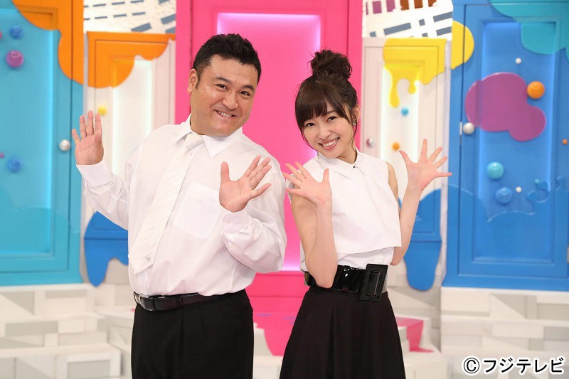 「指原カイワイズ」に出演する（左から）アンタッチャブル山崎、指原莉乃（HKT48）。