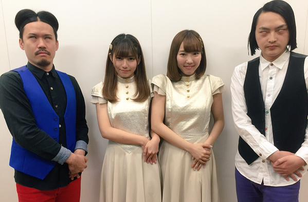 「オールナイトニッポンw」に出演するピスタチオ伊地知、中根もにゃ、木下望、ピスタチオ小澤（左から）。