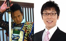 ミサイルマン岩部、ザ・プラン9浅越ゴエ（左から）。(c)吉本興業