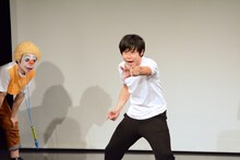 「ガチョ～ン」が生まれた瞬間を演じるオジンオズボーン篠宮。