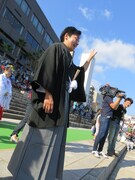 狩野川沿いの婚礼会場。