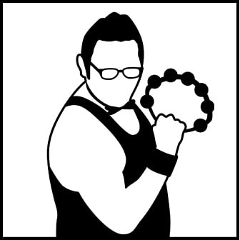 タンバリン芸人GONZO、珍しく普通の格好でダンス