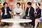 左から平成ノブシコブシ吉村、藤山直美、堀江貴文、久本雅美。 (c)日本テレビ