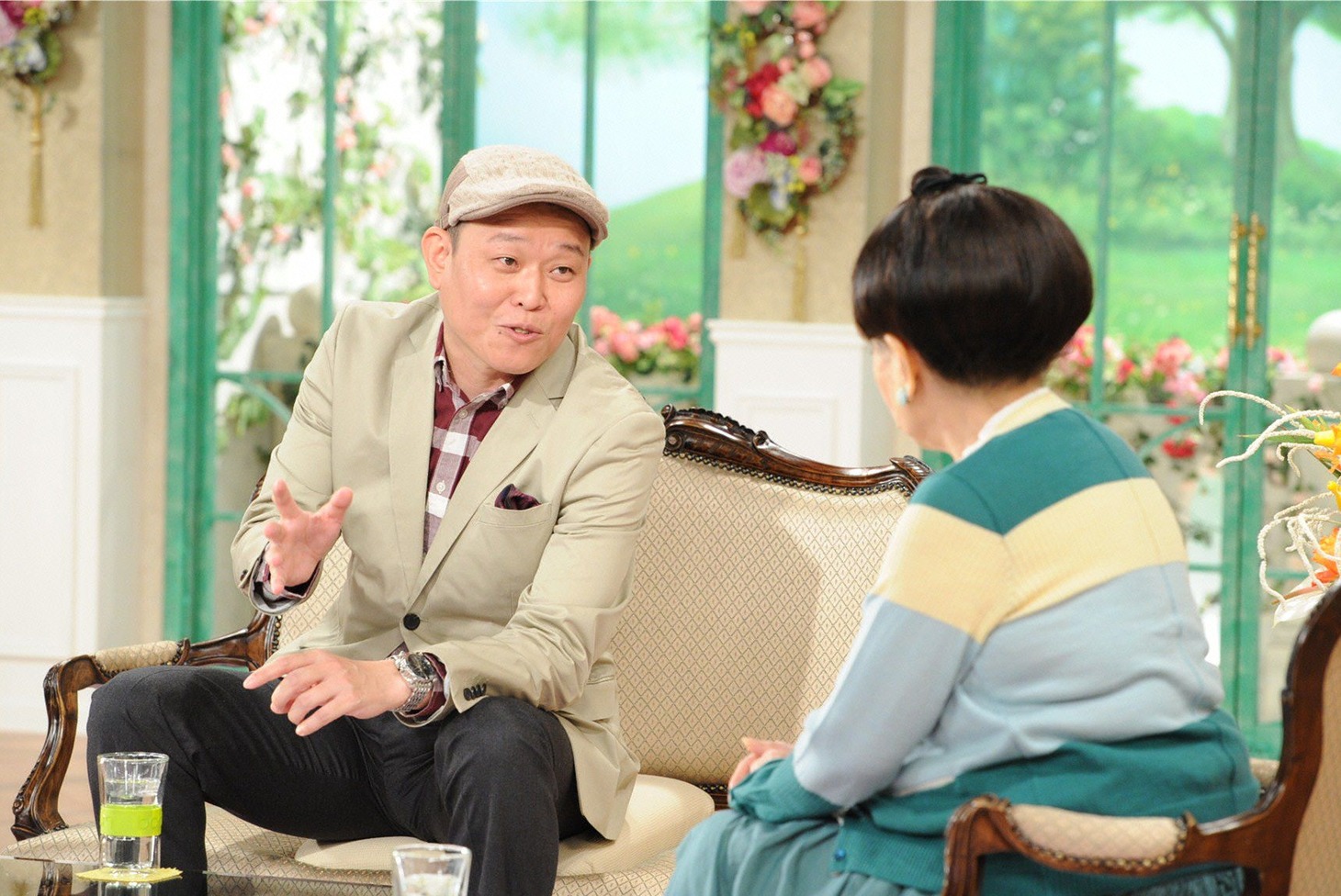 「徹子の部屋」に出演する千原せいじ（左）。(c)テレビ朝日