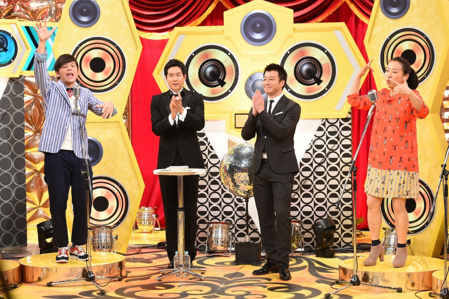 クイズ番組「リズムQ ピンポンブー」のワンシーン。(c)TBS