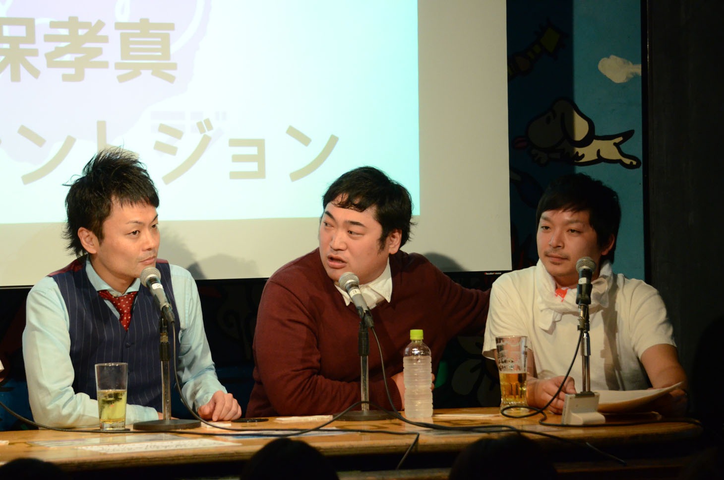河本びいきだと話す久保（中央）。