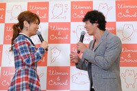 「Woman&Crowd 1周年記念記者発表会」の様子。