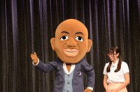 トレンディエンジェルの漫才に口出しする“あの人”。