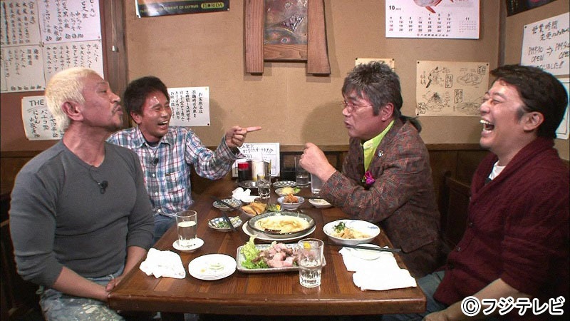 「ダウンタウンなう」に出演する（左から）ダウンタウン、綾小路きみまろ、坂上忍。 (c)フジテレビ