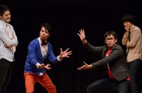 順位発表時にギャグを披露するちょむ＆マッキー。