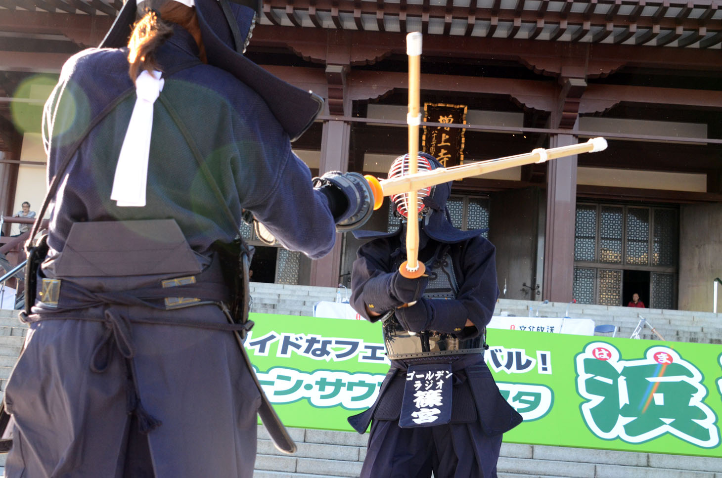 オジンオズボーン篠宮の試合の様子。