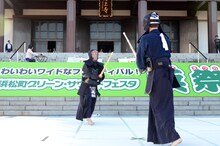 オジンオズボーン高松の試合の様子。