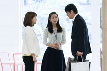 左から、相武紗季、中越典子、ココリコ田中。(c)NHK