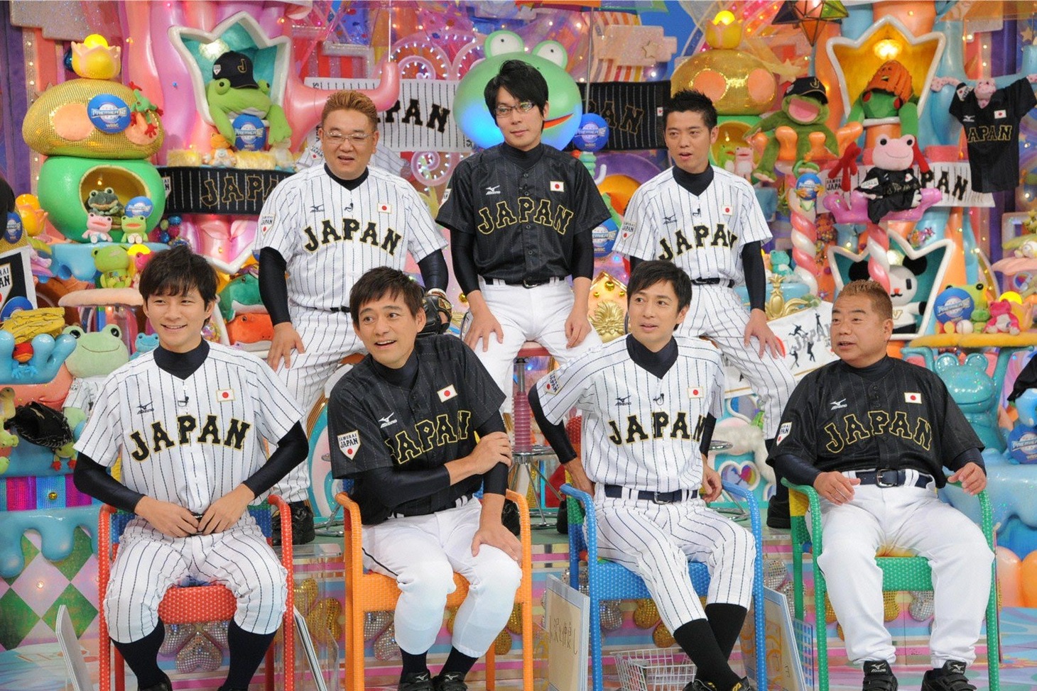 「アメトーーク！」に出演する「世界野球プレミア12 侍ジャパン応援芸人」たち。(c)テレビ朝日