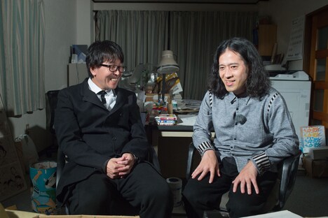 左から、「キャプテン翼」の作者・高橋陽一、ピース又吉。(c)NHK