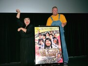 TOHOシネマズ なんばでの舞台挨拶の様子。