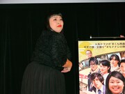 TOHOシネマズ なんばでの舞台挨拶の様子。