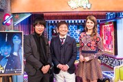 「わざわざ言うテレビ」にレギュラー出演する（左から）ウーマンラッシュアワー村本、メッセンジャー黒田、マギー。