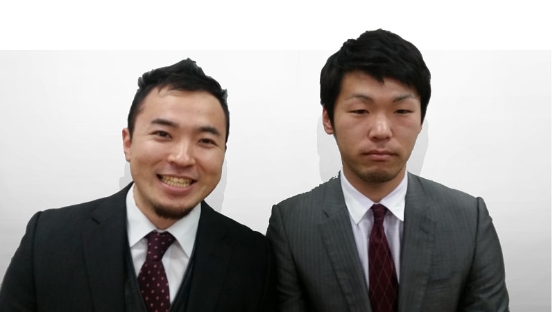 バケモンズ。左から黒木と森本。