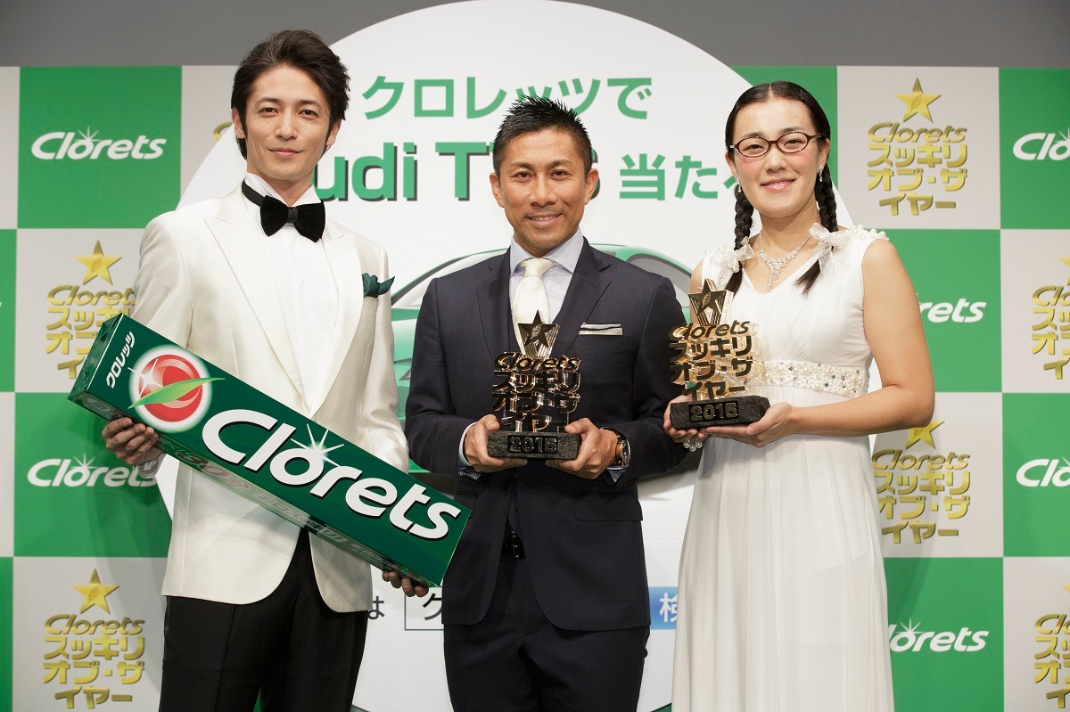 左から玉木宏、前園真聖、たんぽぽ白鳥。