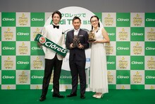 左から玉木宏、前園真聖、たんぽぽ白鳥。