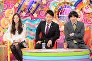 雨上がり決死隊と足立梨花（左）。(c)テレビ朝日