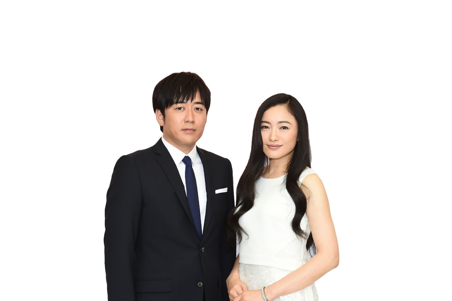 「第57回 輝く！日本レコード大賞」の司会を務める（左から）安住紳一郎（TBSアナウンサー）、仲間由紀恵。(c)TBS
