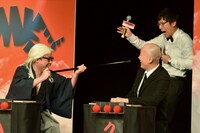 エキシビションマッチのワンシーン。