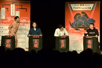 エキシビションマッチのワンシーン。