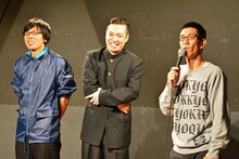 いきるゆうきとMCのアンタッチャブル柴田（右）。