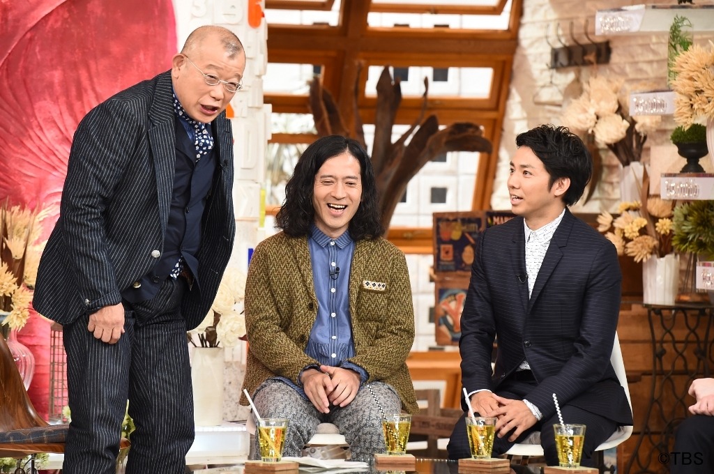 ピースと笑福亭鶴瓶（左）。