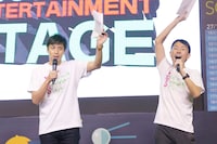 1日目のMCを務めたチュートリアル。