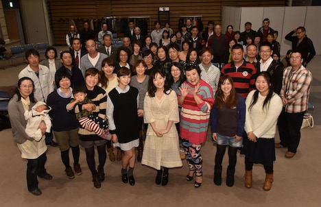 ドラマ「農業女子 はらぺ娘」試写会の様子。