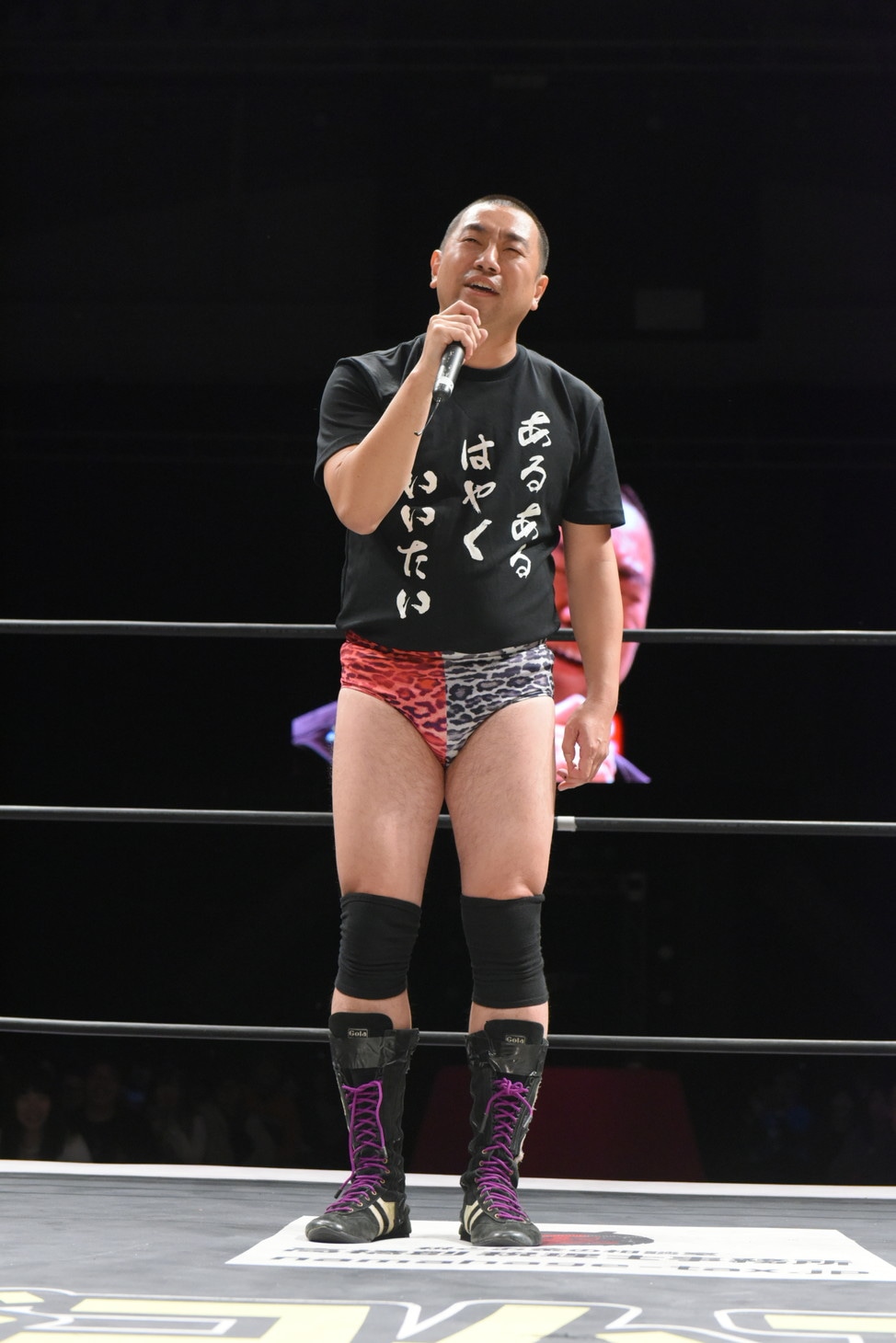 あるあるを歌い上げるレイザーラモンRG。(c)DDTプロレスリング