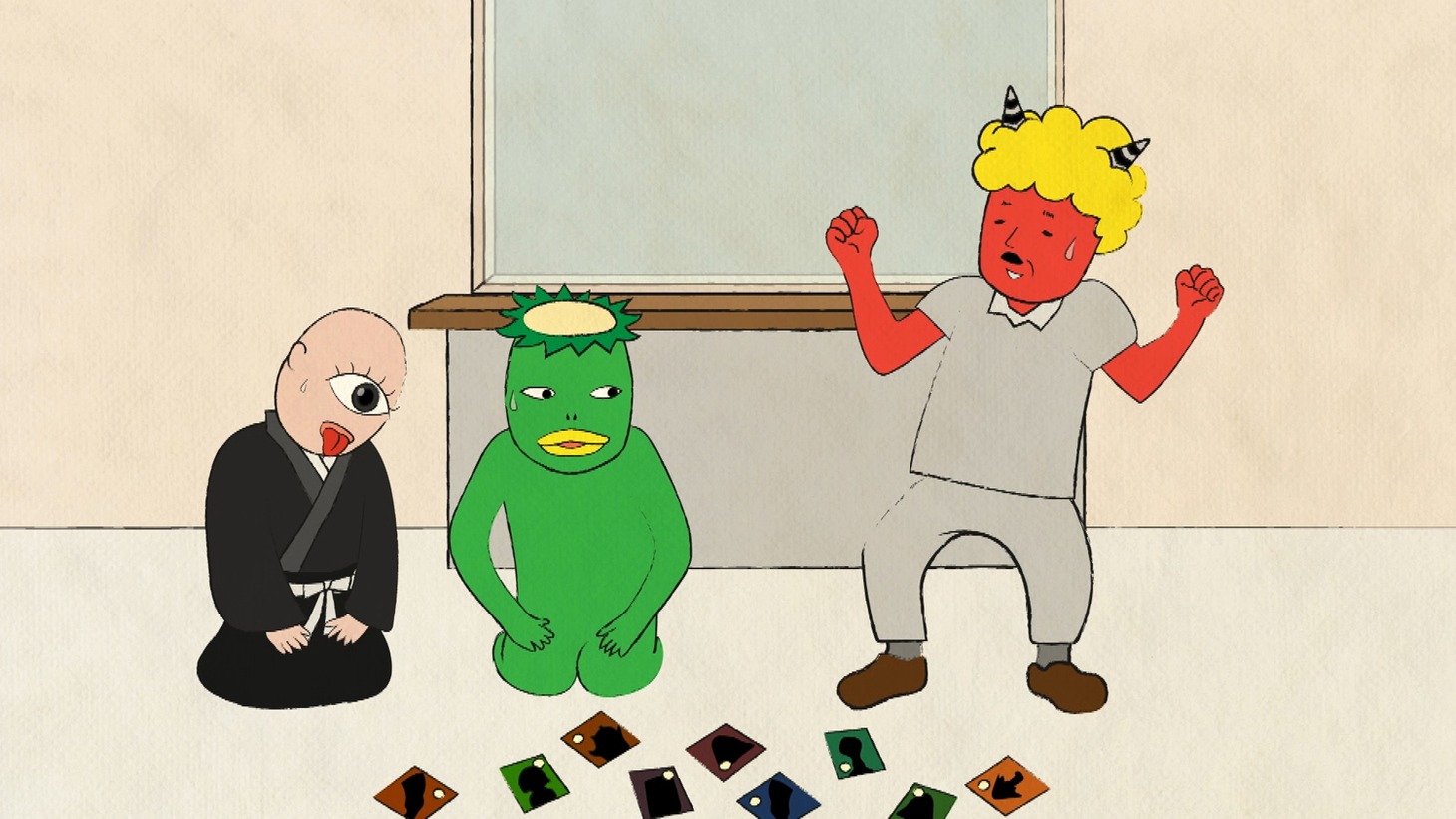 麒麟・川島による作・画のシリーズアニメ「BARBER ちょ鬼ちょ鬼」(c)NHK