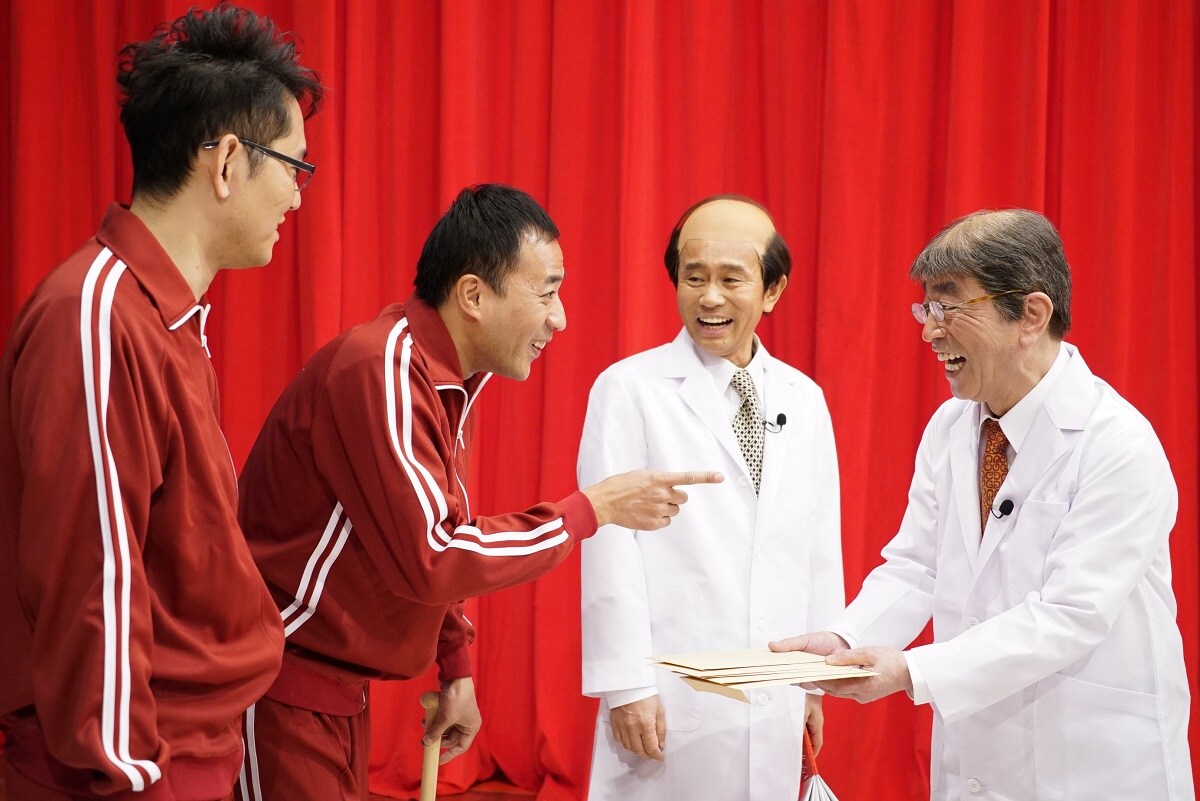 「浜田が志村とリアクション芸ダメ出しSP ～第2弾～」のワンシーン。(c)読売テレビ