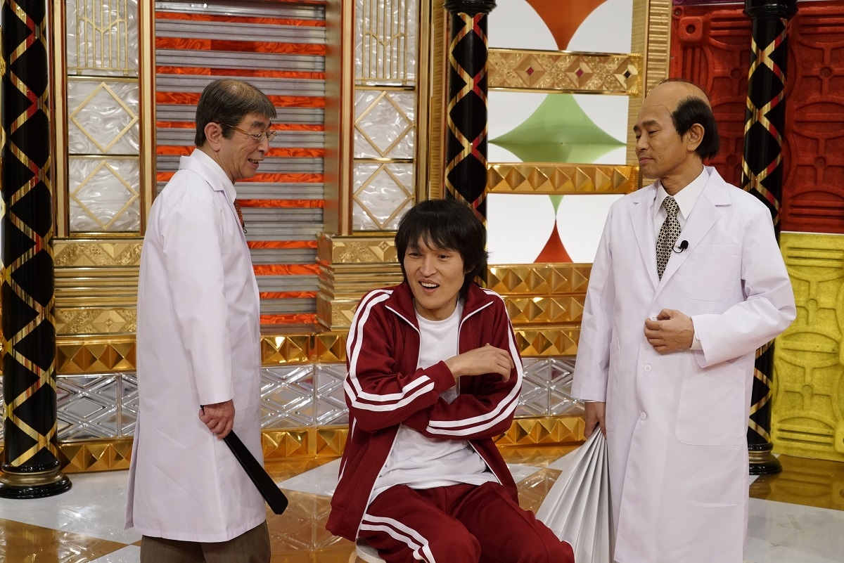 「浜田が志村とリアクション芸ダメ出しSP ～第2弾～」のワンシーン。(c)読売テレビ