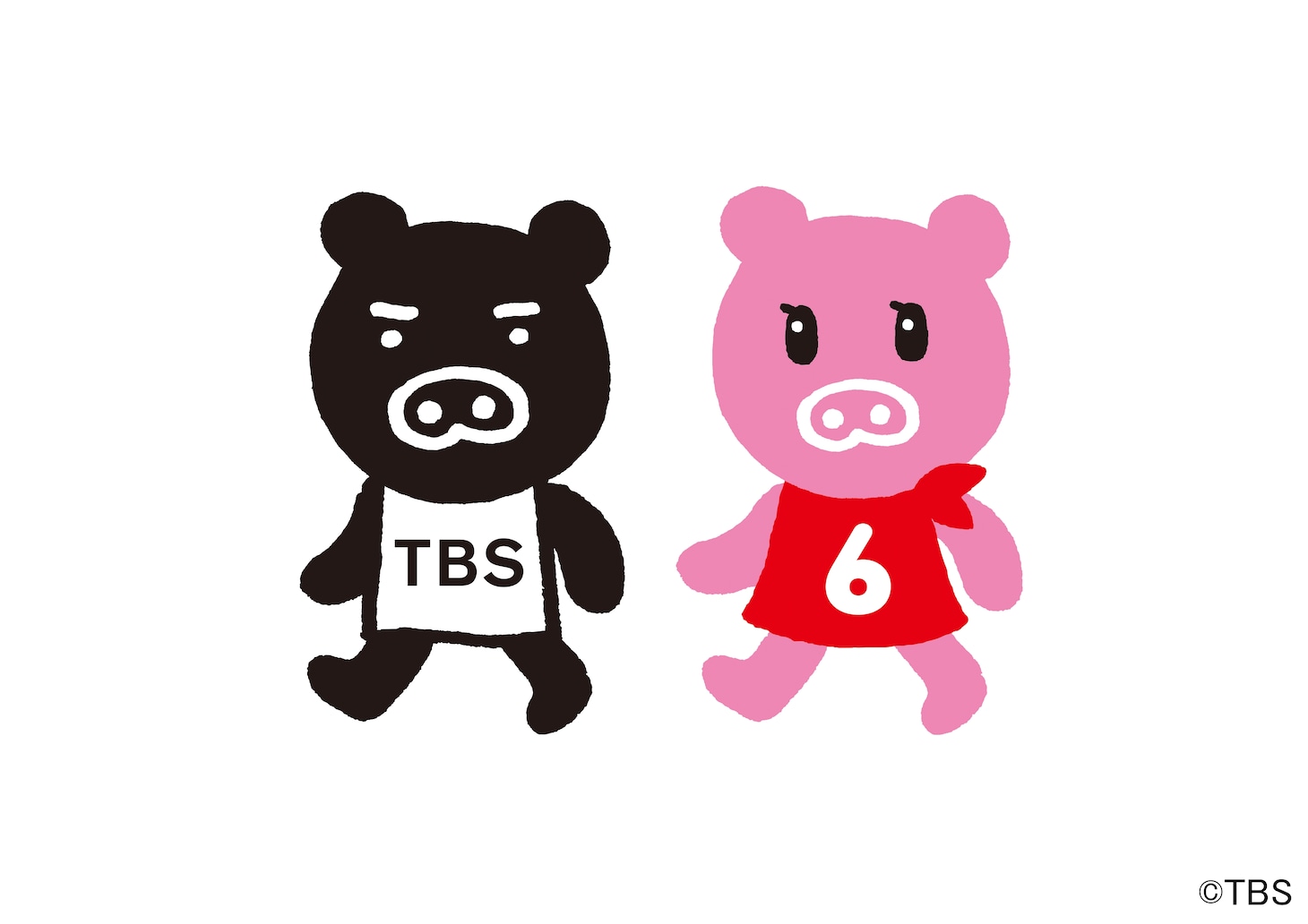 TBSテレビのマスコットキャラクター、BooBoとBoona。(c)TBS
