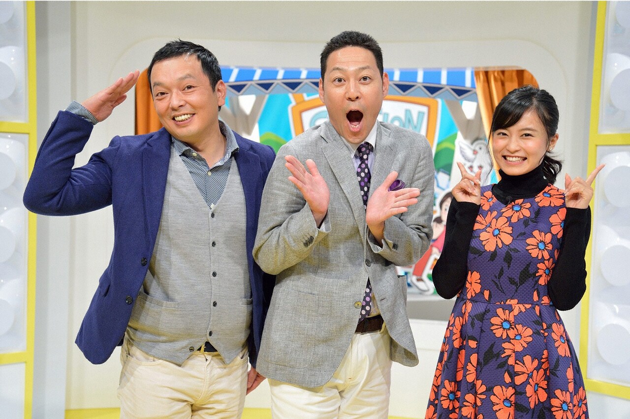 左から中川家・礼二、東野幸治、小島瑠璃子。(c)MBS