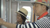 「リッキーのローカル鉄道オタク旅」のワンシーン。(c)チバテレ